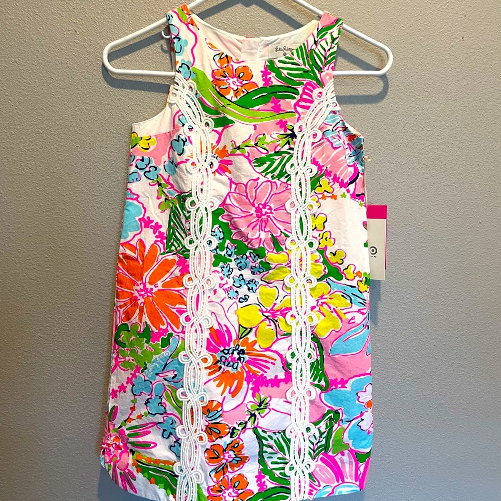 NWT Lily Pulitzer for Target Girls Shift Dress Sz M(7/8)